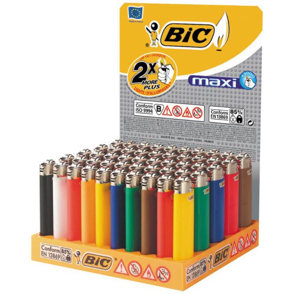 vendita ACCENDINI BIC MAXI J26 PZ.50 Bic  greco dolciaria, vendita  dolciumi all'ingrosso