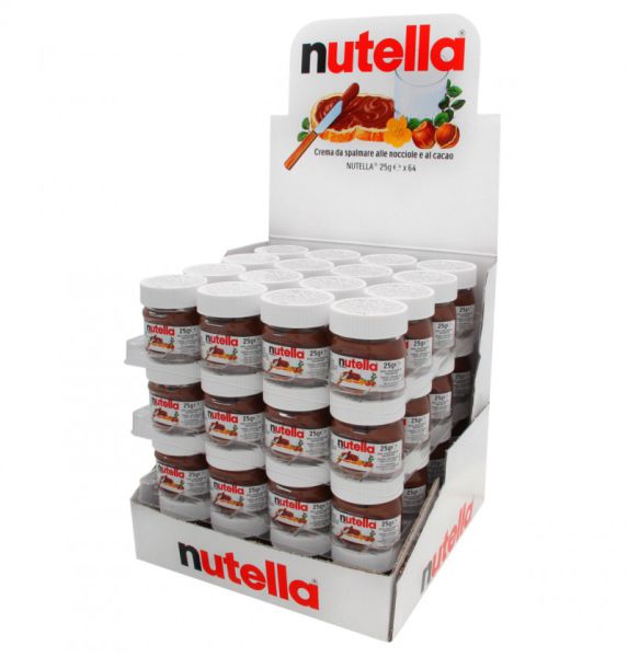 vendita NUTELLA Pz.64 GR.25 Ferrero  greco dolciaria, vendita dolciumi  all'ingrosso